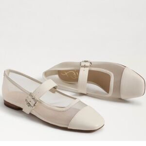 Sam Edelman Miranda Women's Flat Shoes Modern Ivory  Synthetic